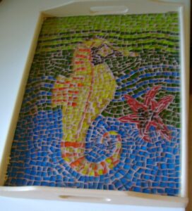 2008-04 - Nicole ; pâte de verre sur plateau