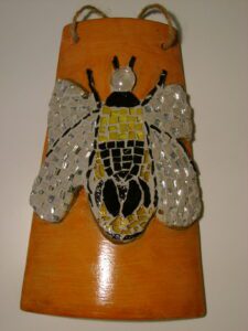 2008-12 - Nicole - pâtes de verre et miroir, sur tuile