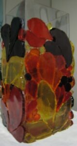 2009 -11 - Vinca ; verre sur verre, colle silicone, sans joint