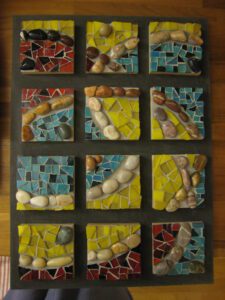 2010 - 03 - Vinca ; pâtes de verre et galets