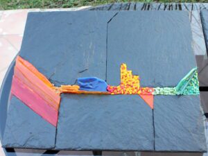 2012-03 Anne-Marie : verre et ardoise (Triptyque 1)