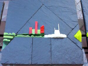 2012-03 Anne-Marie : verre et ardoise (Triptyque 2)