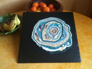 2013-12 Nicole : verre, millefiori et coquillages