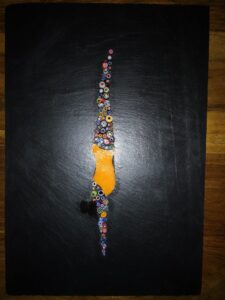 2019-02 Laure : millefiori sur ardoise