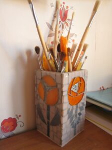 2022-04 (2) Vinca : verre (motifs zakka)